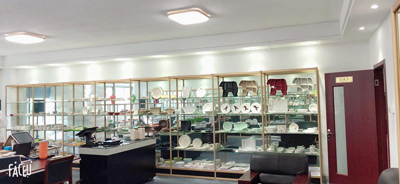 蘇州新藍科技密胺餐具及密胺餐具展廳展示，歡迎新老客戶前來選購